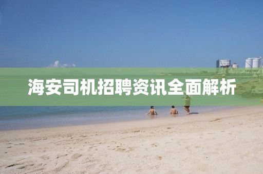 海安司机招聘资讯全面解析