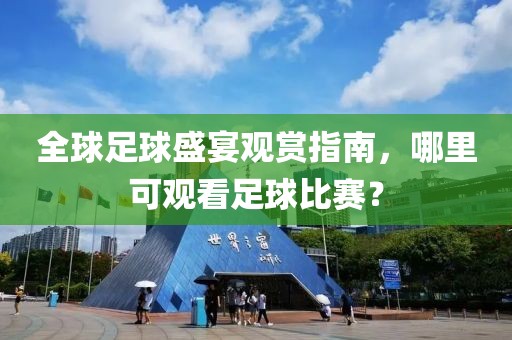 全球足球盛宴观赏指南，哪里可观看足球比赛？
