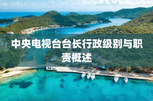 中央电视台台长行政级别与职责概述