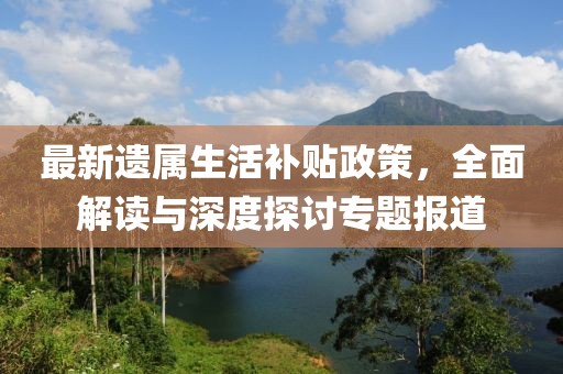 最新遗属生活补贴政策，全面解读与深度探讨专题报道