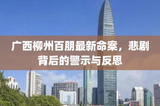 广西柳州百朋最新命案，悲剧背后的警示与反思