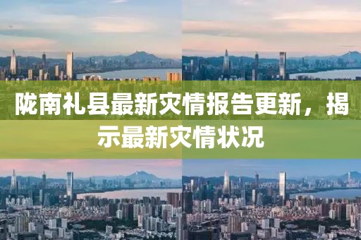 陇南礼县最新灾情报告更新，揭示最新灾情状况
