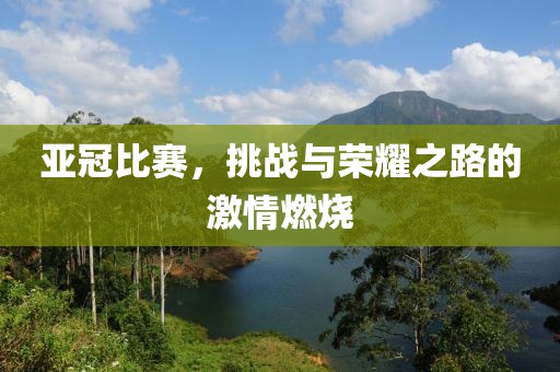 亚冠比赛，挑战与荣耀之路的激情燃烧