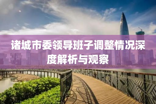 诸城市委领导班子调整情况深度解析与观察