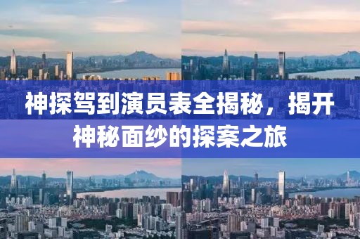 神探驾到演员表全揭秘，揭开神秘面纱的探案之旅