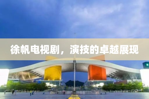 徐帆电视剧，演技的卓越展现