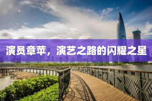 演员章苹，演艺之路的闪耀之星