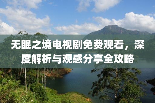 无眠之境电视剧免费观看，深度解析与观感分享全攻略