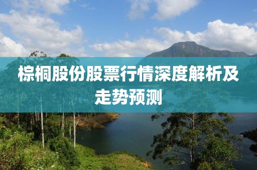 棕桐股份股票行情深度解析及走势预测