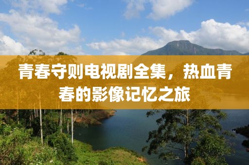 青春守则电视剧全集，热血青春的影像记忆之旅