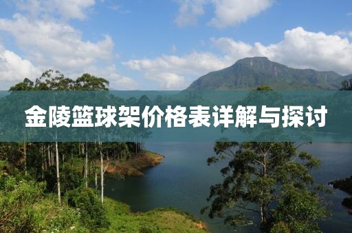 金陵篮球架价格表详解与探讨