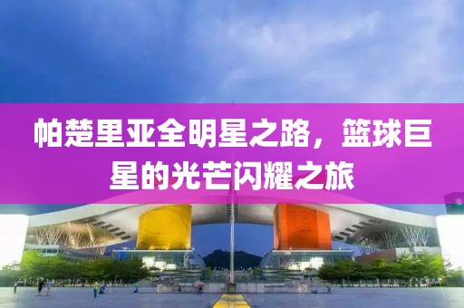 帕楚里亚全明星之路，篮球巨星的光芒闪耀之旅