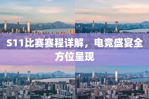 S11比赛赛程详解，电竞盛宴全方位呈现
