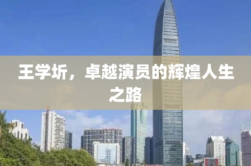 王学圻，卓越演员的辉煌人生之路