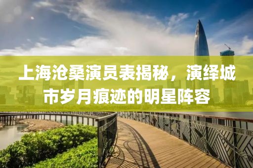 上海沧桑演员表揭秘，演绎城市岁月痕迹的明星阵容