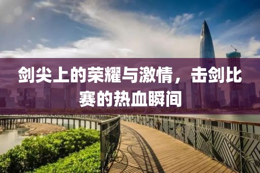 剑尖上的荣耀与激情，击剑比赛的热血瞬间
