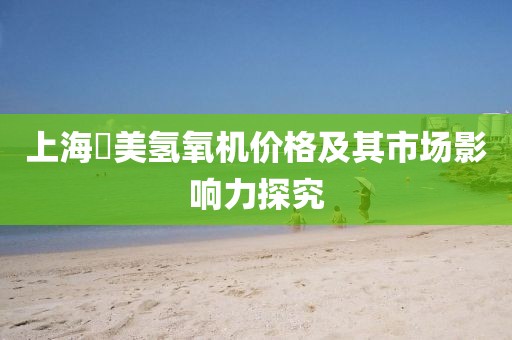 上海潓美氢氧机价格及其市场影响力探究