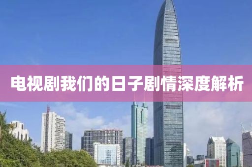 电视剧我们的日子剧情深度解析