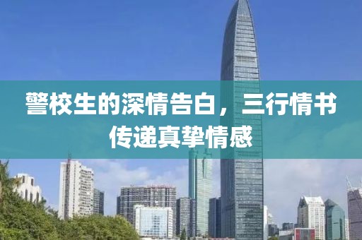 警校生的深情告白，三行情书传递真挚情感