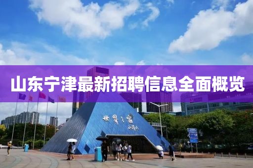 山东宁津最新招聘信息全面概览