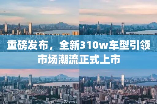 重磅发布，全新310w车型引领市场潮流正式上市