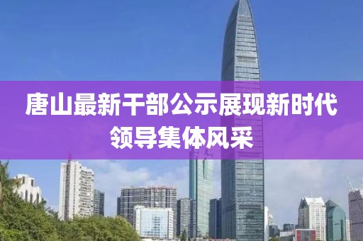 唐山最新干部公示展现新时代领导集体风采