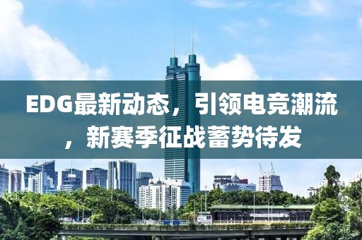 EDG最新动态，引领电竞潮流，新赛季征战蓄势待发