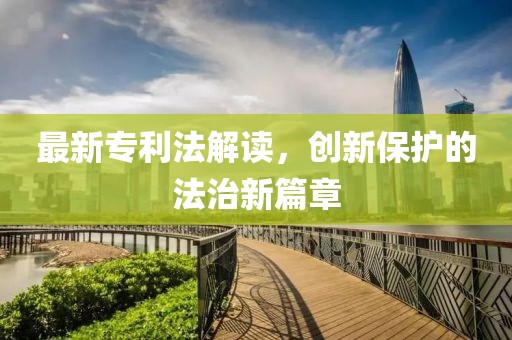 最新专利法解读，创新保护的法治新篇章