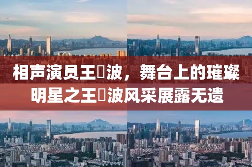 相声演员王玥波，舞台上的璀璨明星之王玥波风采展露无遗