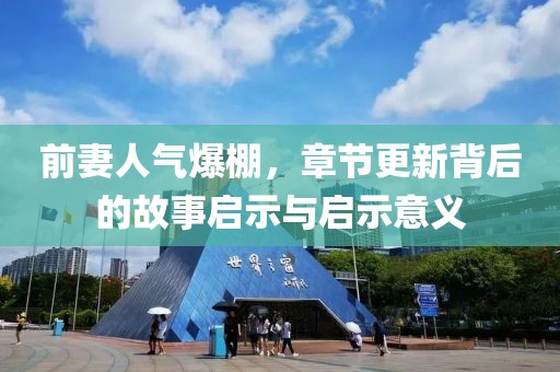 前妻人气爆棚，章节更新背后的故事启示与启示意义