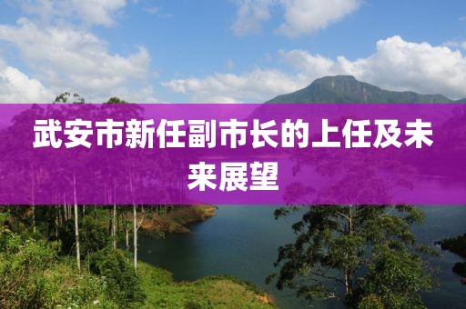 武安市新任副市长的上任及未来展望