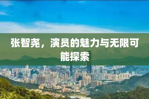 张智尧，演员的魅力与无限可能探索