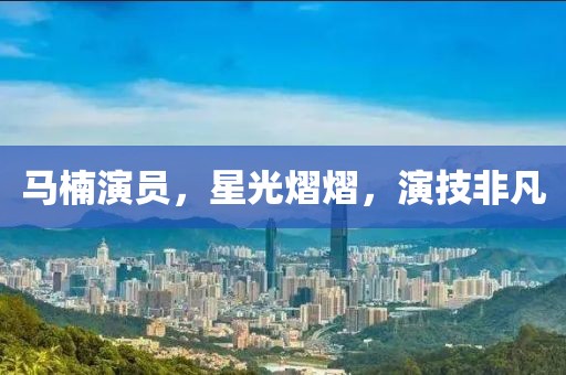 马楠演员，星光熠熠，演技非凡
