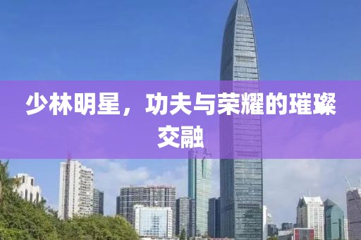 少林明星，功夫与荣耀的璀璨交融