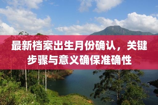 最新档案出生月份确认，关键步骤与意义确保准确性