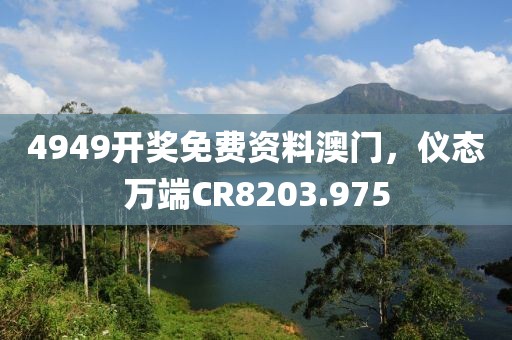 4949开奖免费资料澳门，仪态万端CR8203.975
