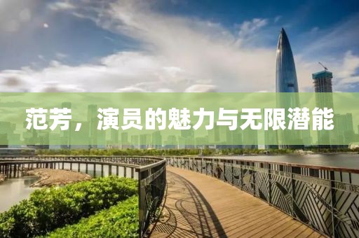 范芳，演员的魅力与无限潜能
