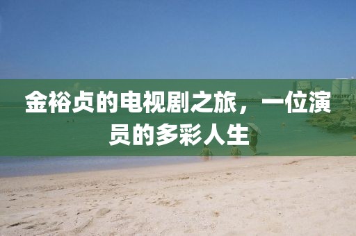金裕贞的电视剧之旅，一位演员的多彩人生