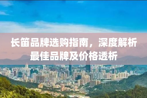 长笛品牌选购指南，深度解析最佳品牌及价格透析