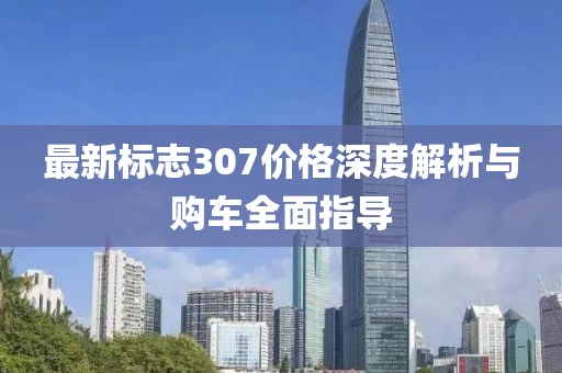 最新标志307价格深度解析与购车全面指导