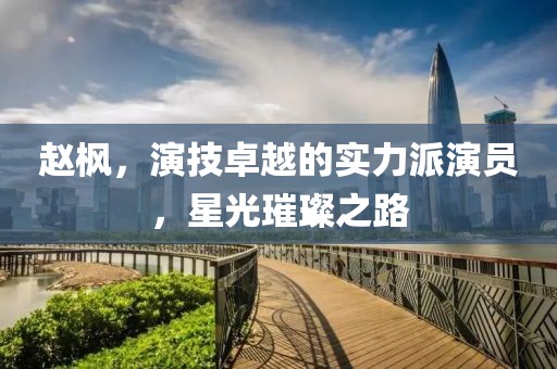 赵枫，演技卓越的实力派演员，星光璀璨之路