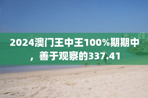 2024澳门王中王100%期期中，善于观察的337.41