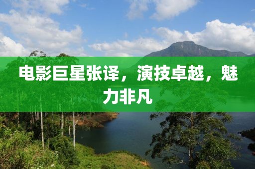 电影巨星张译，演技卓越，魅力非凡