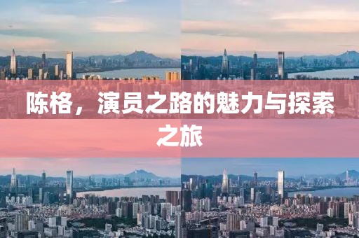 陈格，演员之路的魅力与探索之旅