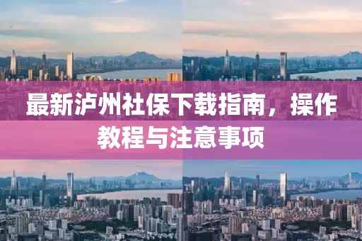 最新泸州社保下载指南，操作教程与注意事项