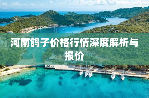 河南鸽子价格行情深度解析与报价