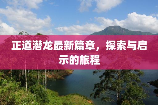 正道潜龙最新篇章，探索与启示的旅程