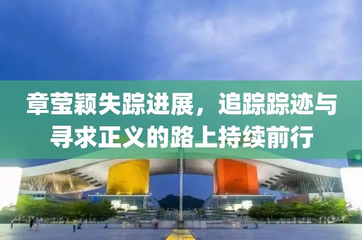 章莹颖失踪进展，追踪踪迹与寻求正义的路上持续前行