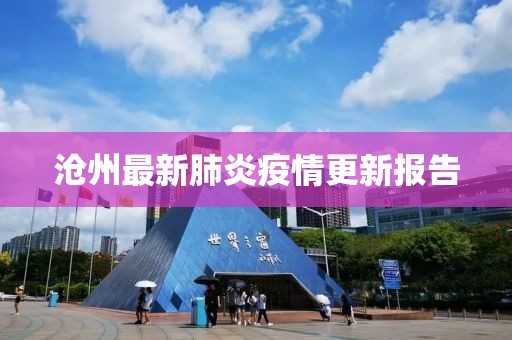 沧州最新肺炎疫情更新报告