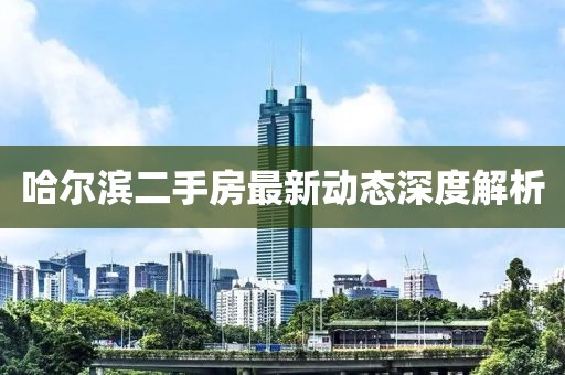 哈尔滨二手房最新动态深度解析